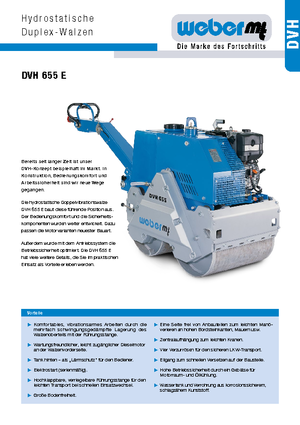 Tandem vibrohengerek weber mt DVH 655 E