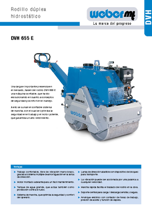 Tandem vibrohengerek weber mt DVH 655 E