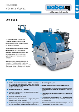 Tandem vibrohengerek weber mt DVH 655 E