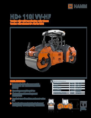 Tandem vibrohengerek Hamm HD+ 110i VV-HF