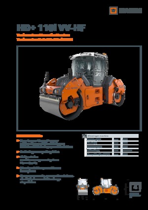 Tandem vibrohengerek Hamm HD+ 110i VV-HF