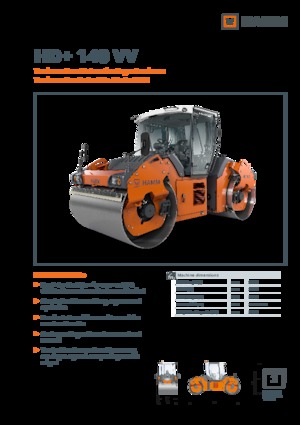 Tandem vibrohengerek Hamm HD+ 140 VV