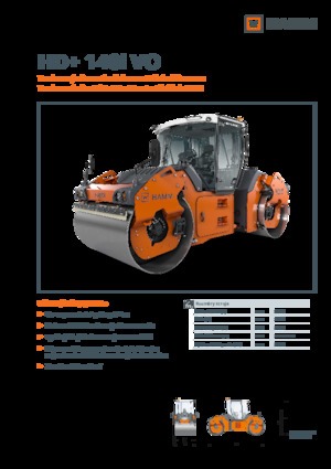 Tandem vibrohengerek Hamm HD+ 140i VO