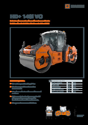 Tandem vibrohengerek Hamm HD+ 140i VO