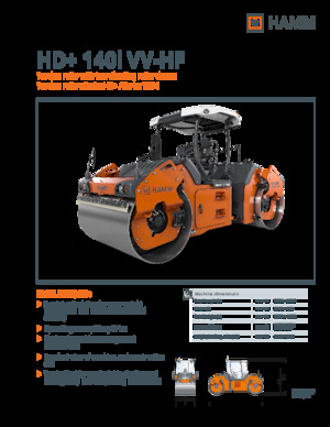 Tandem vibrohengerek Hamm HD+ 140i VV-HF