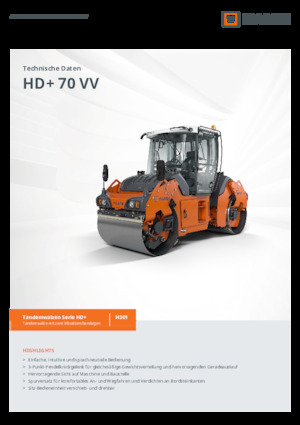 Tandem vibrohengerek Hamm HD+ 70 VV