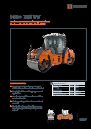 Tandem vibrohengerek Hamm HD+ 70i VV