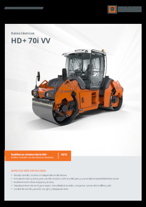 Tandem vibrohengerek Hamm HD+ 70i VV