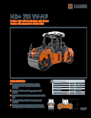Tandem vibrohengerek Hamm HD+ 70i VV-HF