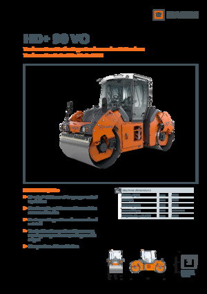 Tandem vibrohengerek Hamm HD+ 90 VO