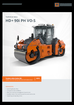 Tandem vibrohengerek Hamm HD+ 90i PH VO-S