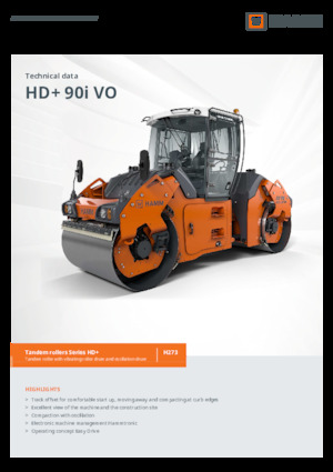Tandem vibrohengerek Hamm HD+ 90i VO