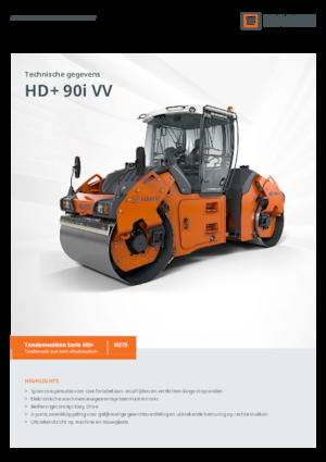 Tandem vibrohengerek Hamm HD+ 90i VV