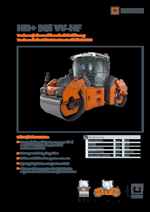 Tandem vibrohengerek Hamm HD+ 90i VV-HF
