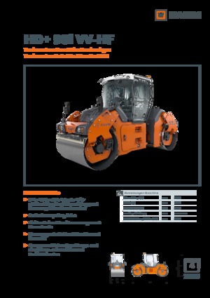 Tandem vibrohengerek Hamm HD+ 90i VV-HF