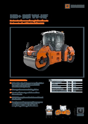 Tandem vibrohengerek Hamm HD+ 90i VV-HF