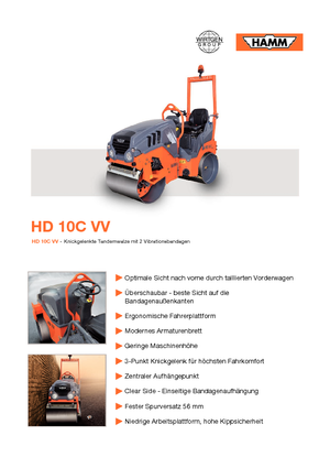 Tandem vibrohengerek Hamm HD 10C VV