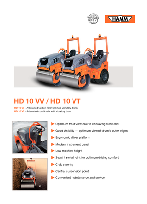 Tandem vibrohengerek Hamm HD 10 VV