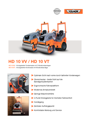 Tandem vibrohengerek Hamm HD 10 VV