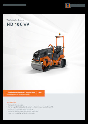 Tandem vibrohengerek Hamm HD 10C VV