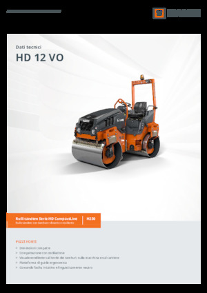Tandem vibrohengerek Hamm HD 12 VO