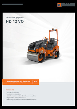 Tandem vibrohengerek Hamm HD 12 VO