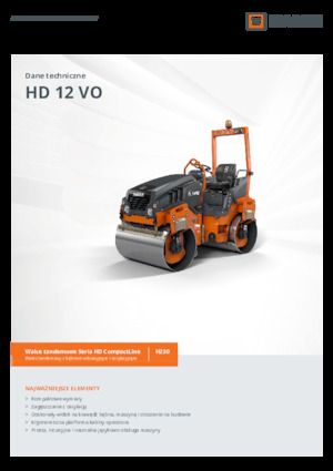 Tandem vibrohengerek Hamm HD 12 VO