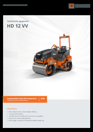 Tandem vibrohengerek Hamm HD 12 VV