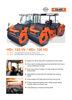 Tandem vibrohengerek Hamm HD 120 VV