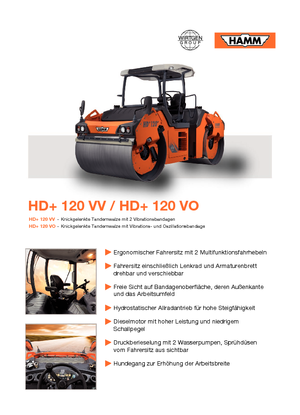 Tandem vibrohengerek Hamm HD 120 VV