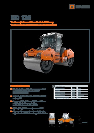 Tandem vibrohengerek Hamm HD 128