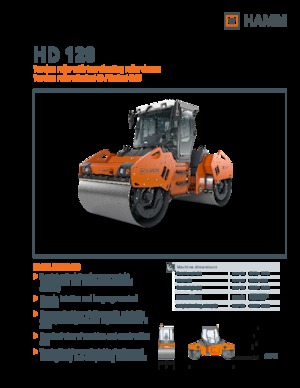 Tandem vibrohengerek Hamm HD 128