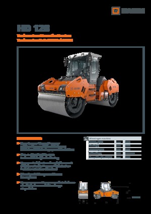 Tandem vibrohengerek Hamm HD 128