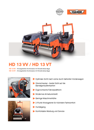 Tandem vibrohengerek Hamm HD 13 VV