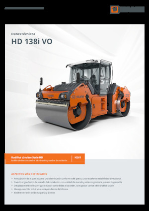 Tandem vibrohengerek Hamm HD 138i VO