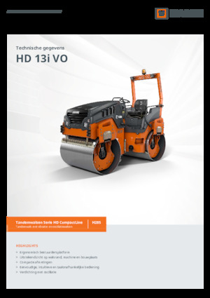 Tandem vibrohengerek Hamm HD 13i VO
