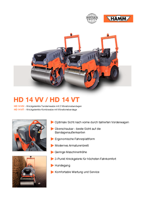 Tandem vibrohengerek Hamm HD 14 VV