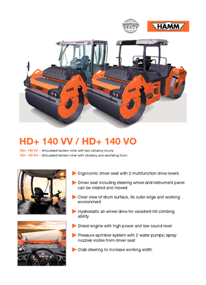 Tandem vibrohengerek Hamm HD 140 VO