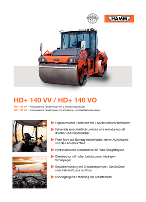 Tandem vibrohengerek Hamm HD 140 VV