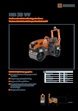 Tandem vibrohengerek Hamm HD 30 VV