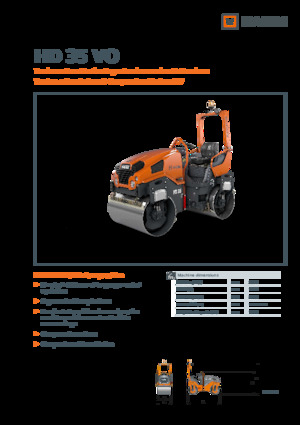 Tandem vibrohengerek Hamm HD 35 VO