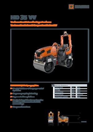 Tandem vibrohengerek Hamm HD 35 VV