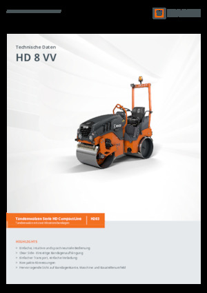 Tandem vibrohengerek Hamm HD 8 VV