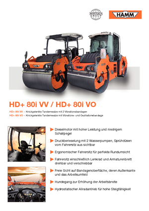 Tandem vibrohengerek Hamm HD 80 i VV