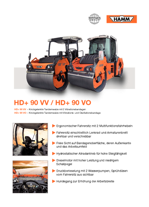 Tandem vibrohengerek Hamm HD+90 VV