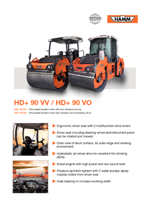 Tandem vibrohengerek Hamm HD+90 VV