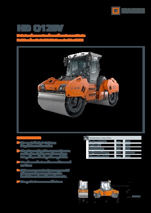 Tandem vibrohengerek Hamm HD O128V