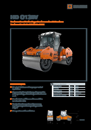 Tandem vibrohengerek Hamm HD O138V