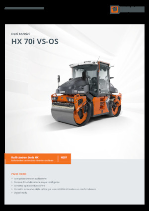 Tandem vibrohengerek Hamm HX 70i VS-OS