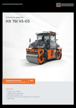 Tandem vibrohengerek Hamm HX 70i VS-OS
